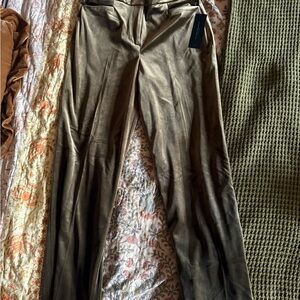 Donna Karan Green Velvet Trousers